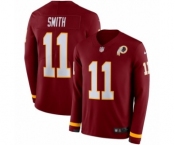 Youth Nike Washington Redskins #11 Alex Smith Limited Burgundy Therma Long Sleeve NFL Jersey