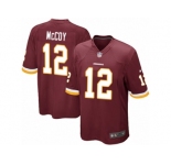Youth Nike Washington Redskins #12 Colt McCoy Game Burgundy Red Team Color NFL Jersey