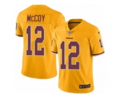 Youth Nike Washington Redskins #12 Colt McCoy Limited Gold Rush NFL Jersey