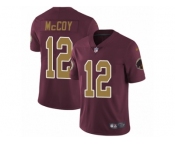 Youth Nike Washington Redskins #12 Colt McCoy Vapor Untouchable Limited Burgundy Red Gold Number Alternate 80TH Anniversary NFL Jersey