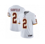 Youth Nike Washington Redskins #2 Nate Sudfeld Vapor Untouchable Limited White NFL Jersey