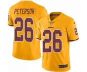Youth Nike Washington Redskins #26 Adrian Peterson Limited Gold Rush Vapor Untouchable NFL Jersey