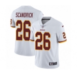 Youth Nike Washington Redskins #26 Orlando Scandrick White Vapor Untouchable Limited Player NFL Jersey