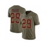 Youth Nike Washington Redskins #29 Kendall Fuller Limited Olive 2017 Salute to Service NFL Jersey