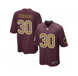Youth Nike Washington Redskins #30 Su'a Cravens Game Burgundy Red Gold Number Alternate 80TH Anniversary NFL Jersey