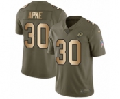 Youth Nike Washington Redskins #30 Troy Apke Limited Olive Gold 2017 Salute to Service NFL Jersey