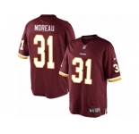 Youth Nike Washington Redskins #31 Fabian Moreau Limited Burgundy Red Team Color NFL Jersey