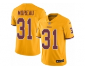 Youth Nike Washington Redskins #31 Fabian Moreau Limited Gold Rush NFL Jersey