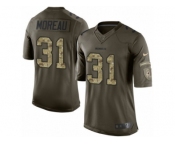 Youth Nike Washington Redskins #31 Fabian Moreau Limited Green Salute to Service NFL Jersey