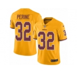 Youth Nike Washington Redskins #32 Samaje Perine Limited Gold Rush Vapor Untouchable NFL Jersey