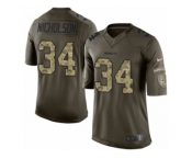 Youth Nike Washington Redskins #34 Montae Nicholson Limited Green Salute to Service NFL Jersey