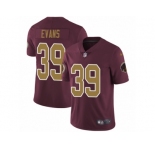 Youth Nike Washington Redskins #39 Josh Evans Burgundy Red Gold Number Alternate 80TH Anniversary Vapor Untouchable Limited Player NFL Jersey