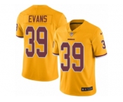 Youth Nike Washington Redskins #39 Josh Evans Limited Gold Rush NFL Jersey