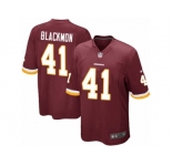 Youth Nike Washington Redskins #41 Will Blackmon Game Burgundy Red Team Color NFL Jersey
