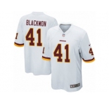 Youth Nike Washington Redskins #41 Will Blackmon Game White NFL Jersey
