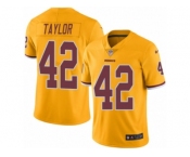 Youth Nike Washington Redskins #42 Charley Taylor Limited Gold Rush Vapor Untouchable NFL Jersey