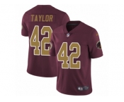 Youth Nike Washington Redskins #42 Charley Taylor Vapor Untouchable Limited Burgundy Red Gold Number Alternate 80TH Anniversary NFL Jersey