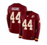 Youth Nike Washington Redskins #44 John Riggins Limited Burgundy Therma Long Sleeve NFL Jersey