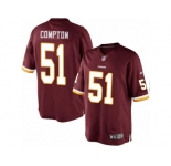 Youth Nike Washington Redskins #51 Will Compton Limited Burgundy Red Team Color NFL Jersey