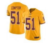 Youth Nike Washington Redskins #51 Will Compton Limited Gold Rush NFL Jersey