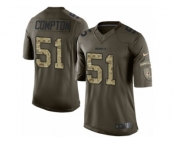 Youth Nike Washington Redskins #51 Will Compton Limited Green Salute to Service NFL Jersey