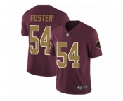 Youth Nike Washington Redskins #54 Mason Foster Vapor Untouchable Limited Burgundy Red Gold Number Alternate 80TH Anniversary NFL Jersey
