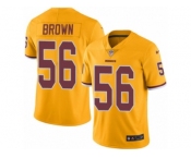 Youth Nike Washington Redskins #56 Zach Brown Limited Gold Rush NFL Jersey