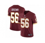 Youth Nike Washington Redskins #56 Zach Brown Vapor Untouchable Limited Burgundy Red Team Color NFL Jersey