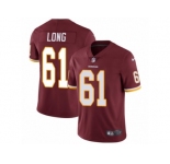 Youth Nike Washington Redskins #61 Spencer Long Vapor Untouchable Limited Burgundy Red Team Color NFL Jersey