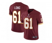 Youth Nike Washington Redskins #61 Spencer Long Vapor Untouchable Limited Burgundy Red Team Color NFL Jersey