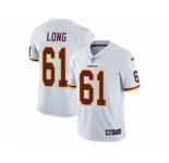 Youth Nike Washington Redskins #61 Spencer Long Vapor Untouchable Limited White NFL Jersey
