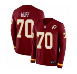 Youth Nike Washington Redskins #70 Sam Huff Limited Burgundy Therma Long Sleeve NFL Jersey