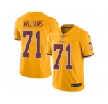 Youth Nike Washington Redskins #71 Trent Williams Limited Gold Rush Vapor Untouchable NFL Jersey
