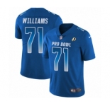 Youth Nike Washington Redskins #71 Trent Williams Limited Royal Blue NFC 2019 Pro Bowl NFL Jersey