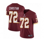 Youth Nike Washington Redskins #72 Geron Christian Burgundy Red Team Color Vapor Untouchable Elite Player NFL Jersey