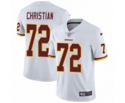 Youth Nike Washington Redskins #72 Geron Christian White Vapor Untouchable Limited Player NFL Jersey