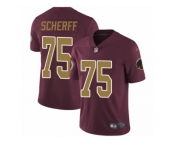 Youth Nike Washington Redskins #75 Brandon Scherff Vapor Untouchable Limited Burgundy Red Gold Number Alternate 80TH Anniversary NFL Jersey