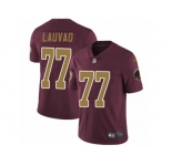 Youth Nike Washington Redskins #77 Shawn Lauvao Vapor Untouchable Limited Burgundy Red Gold Number Alternate 80TH Anniversary NFL Jersey