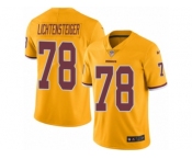 Youth Nike Washington Redskins #78 Kory Lichtensteiger Limited Gold Rush NFL Jersey
