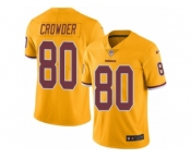 Youth Nike Washington Redskins #80 Jamison Crowder Limited Gold Rush NFL Jersey