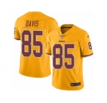 Youth Nike Washington Redskins #85 Vernon Davis Limited Gold Rush Vapor Untouchable NFL Jersey