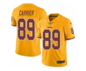 Youth Nike Washington Redskins #89 Derek Carrier Limited Gold Rush NFL Jersey