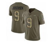 Youth Nike Washington Redskins #9 Sonny Jurgensen Limited Olive Camo 2017 Salute to Service NFL Jersey