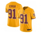 Youth Nike Washington Redskins #91 Ryan Kerrigan Limited Gold Rush Vapor Untouchable NFL Jersey