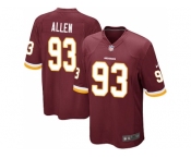 Youth Nike Washington Redskins #93 Jonathan Allen Burgundy Red Team Color Stitched NFL Elite Jersey
