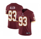 Youth Nike Washington Redskins #93 Jonathan Allen Burgundy Red Team Color Vapor Untouchable Limited Player NFL Jersey