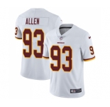 Youth Nike Washington Redskins #93 Jonathan Allen White Vapor Untouchable Elite Player NFL Jersey
