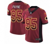 Youth Nike Washington Redskins #95 Da'Ron Payne Limited Red Rush Drift Fashion NFL Jersey