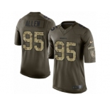 Youth Nike Washington Redskins #95 Jonathan Allen Limited Green Salute to Service NFL Jersey
