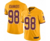 Youth Nike Washington Redskins #98 Matt Ioannidis Limited Gold Rush Vapor Untouchable NFL Jersey